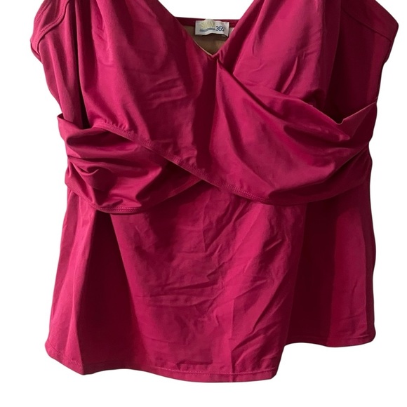Swim 365 pink tankini swimsuit 20w - Picture 2 of 14